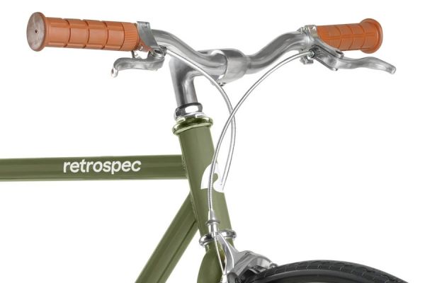 Retrospec Harper - Single Speed Bicycle - Olive