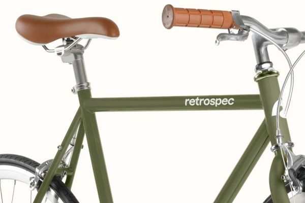 Retrospec Harper - Single Speed Bicycle - Olive