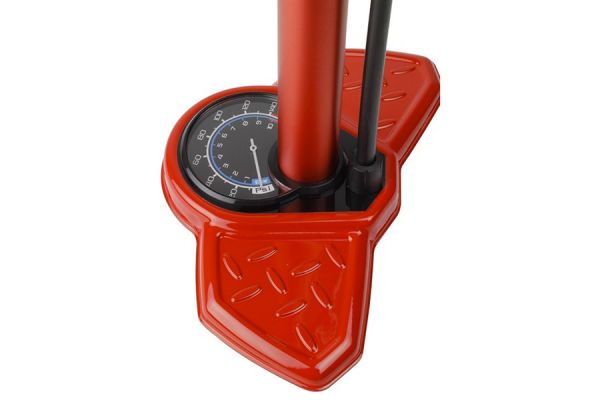 Pompe à pied Eltin Aluminium Pro Manomètre Rouge