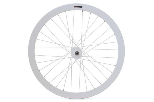 H plus Son Formation Face Fixie Front Wheel - White