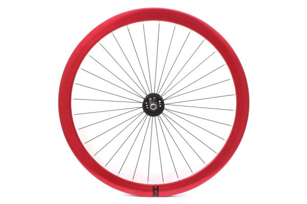 H plus Son Formation Face Fixie Front Wheel - Red