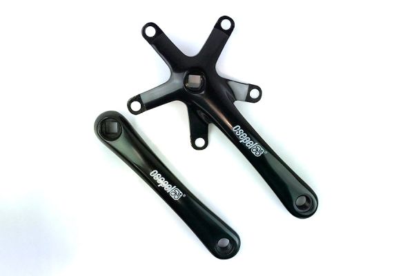 Csepel Teta 130BCD Crank Arms 165mm - Black