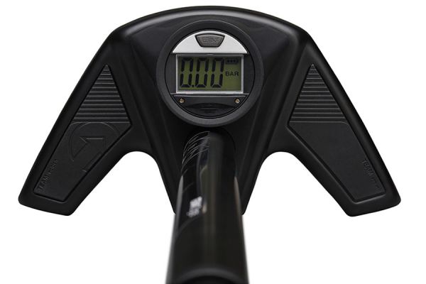 Pro Team Digital Floor pump Digital gauge - Black