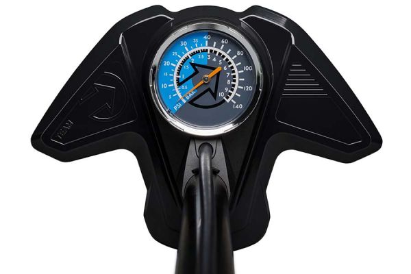 Pro Team Floor pump Dual analog gauge - Black