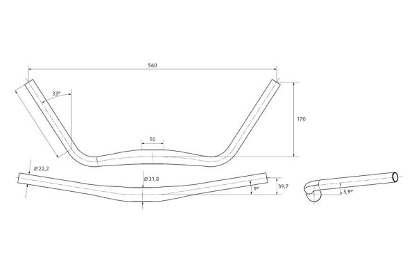 Schindelhauer Jane Handlebar 31.8 mm - Silver