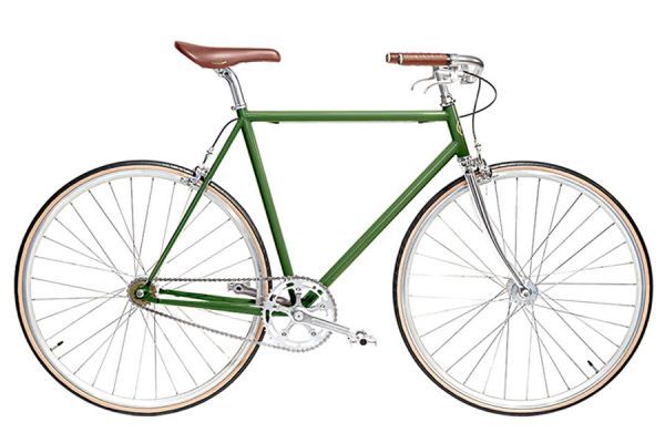 Jitensha Tokyo Fixie & Single-speed cykel - Matcha/Alu/Camel