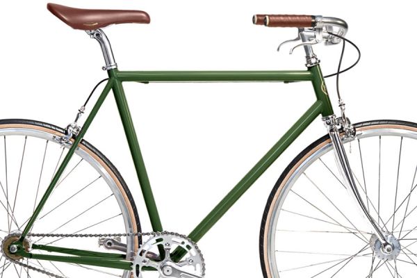 Jitensha Tokyo Fixie & Single-speed cykel - Matcha/Alu/Camel