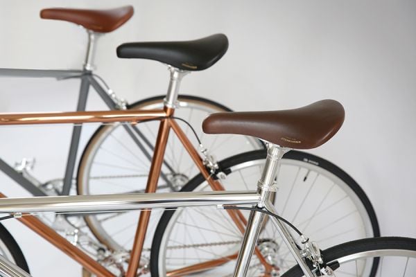 Jitensha Tokyo Single Speed Bike - White/Alu/Camel