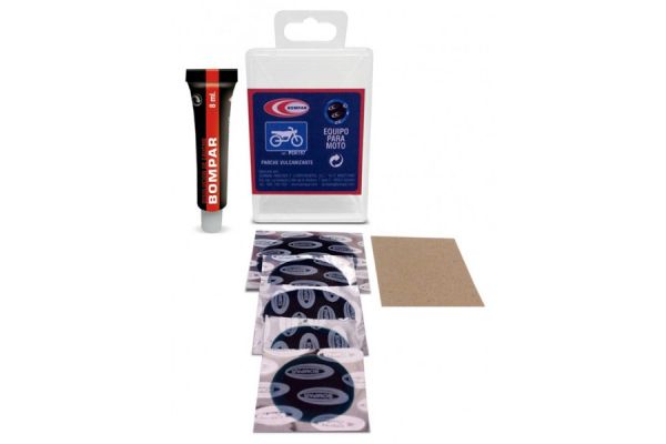 Kit de rustines vulcanisation Bompar Moto 50 unités Bleu