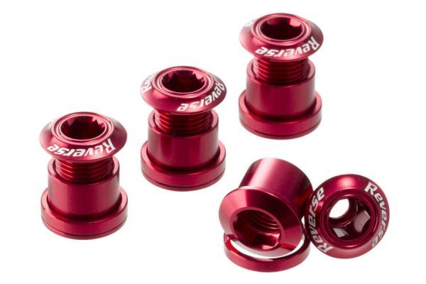 Reverse Chainring Screws Kit (4x) - Red