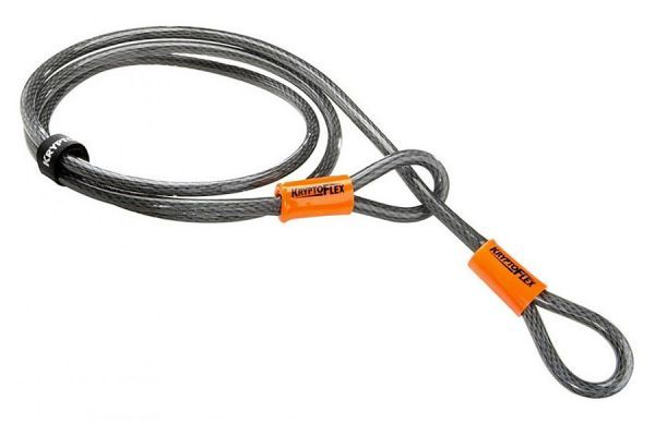 Candado de cable Kryptonite KryptoFlex 710 Double Loop Plata