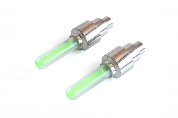 Bicycle wheel valve light - Green