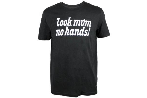 Look Mum No Hands! T-shirt Zwart/Wit