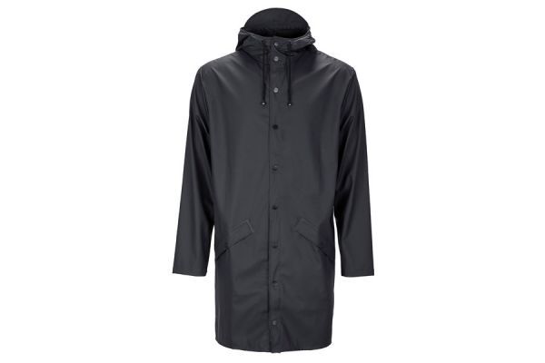 Veste Rains Long Jacket Noir