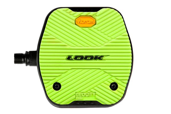 Look Geo City Grip Platform Pedals - Lime