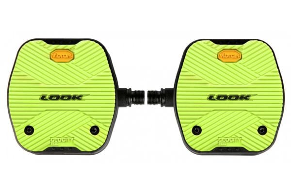 Look Geo City Grip Platform Pedals - Lime