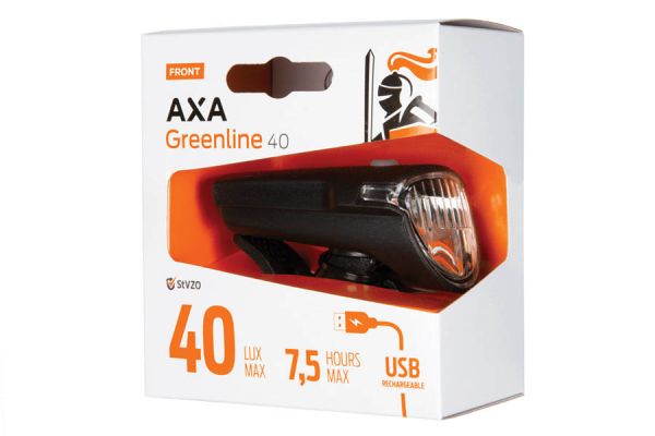 Luce anteriore AXA Greenline 40 lux Nero