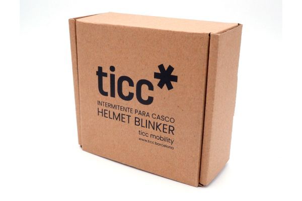 Ticc* achterlicht en richtingaanwijzers voor fietshelm