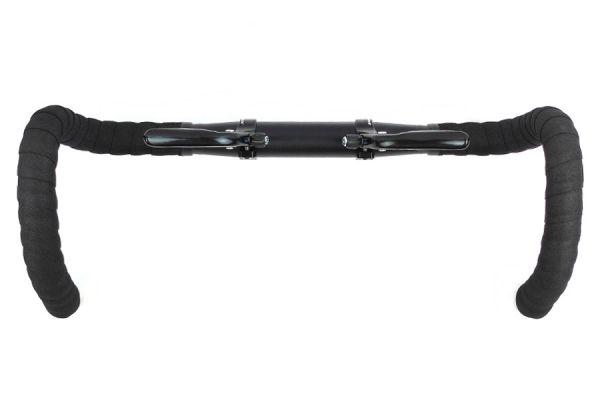 Santafixie Drop Bars Aluminum Handlebar 31.8 mm + Tapes & Brakes - Black
