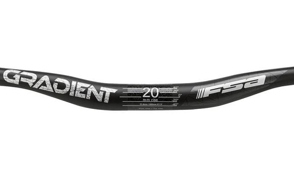 Cintre FSA Gradient Carbon Riser 20 800 mm 31.8 mm Noir