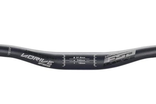 Cintre FSA V-Drive MTB Riser 15x740 mm 31.8 mm Noir