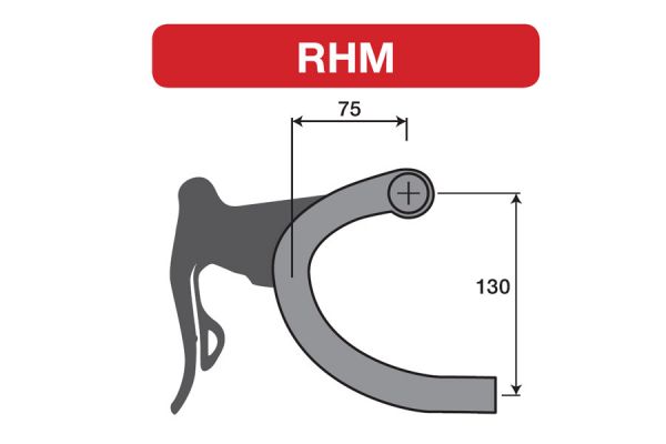 Manillar Deda Zero100 RHM 31.7 mm Negro