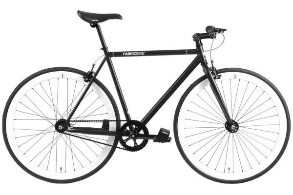 FabricBike Single Speed Bicycle - Black & White