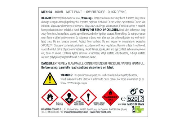 Montana MTN 94 Spray Paint Fluorescerende