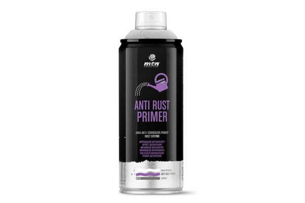 Imprimación Antioxidante Montana MTN PRO Anti Rust Primer 400ml Gris