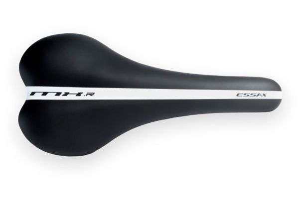 Selle Essax MX R Acier 132mm Noir-Blanc