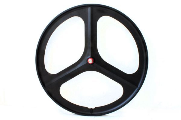 Navigate Tri Spoke Fixed Gear Voorwiel - Zwart