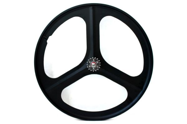 Navigate Tri Spoke Rear Fixie Wheel - Black