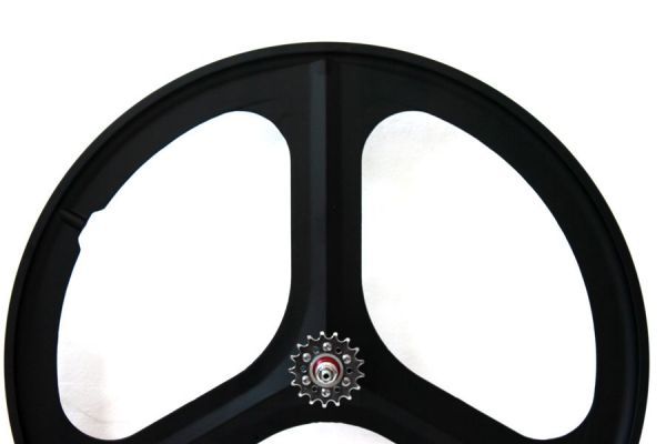 Navigate Tri Spoke Rear Fixie Wheel - Black