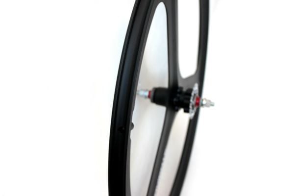 Coppia Ruote Scatto fisso Navigate Tri Spoke Nero