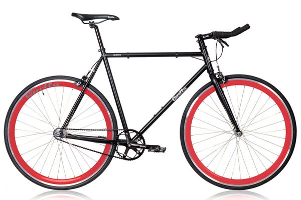 Vélo Fixie Quella Nero Rouge