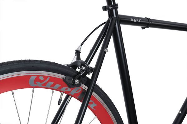 Vélo Fixie Quella Nero Rouge