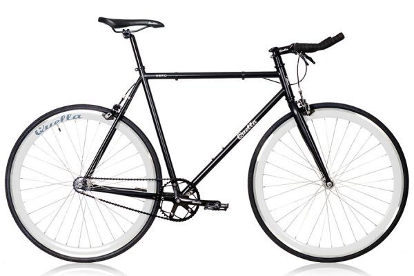 Quella Nero White Single Speed Bicycle