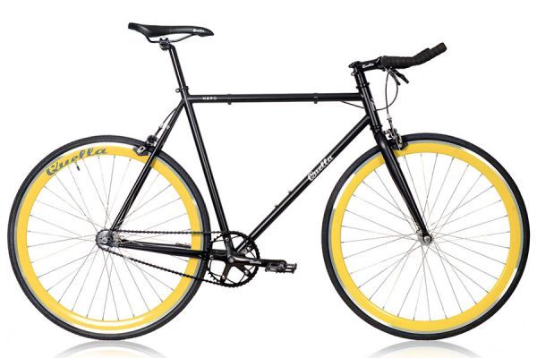 Bicicleta Fixie Quella Nero Amarillo