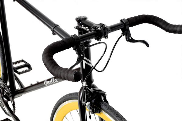 Quella Nero Yellow Fixed Bike