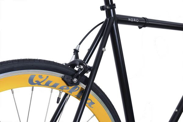 Bicicleta Fixie Quella Nero Amarillo