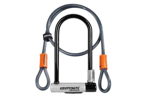 Kryptonite KryptoLok Standard U-Lock + Cable 4' Flex