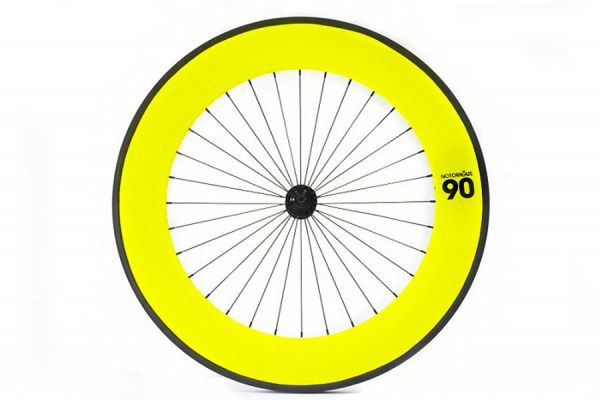 Roue Avant Carbone Notorious 90 Jaune