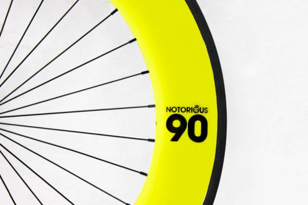 Roue Avant Carbone Notorious 90 Jaune