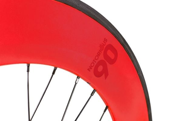 Roue Arrière Carbone Notorious 90 Rouge