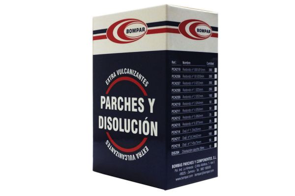 Parches Bompar 20 mm 200 Unidades Negro