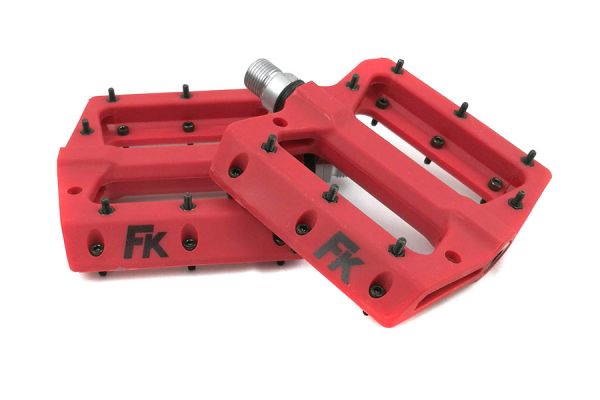 Pedales Plataforma FK Nylon Rojo