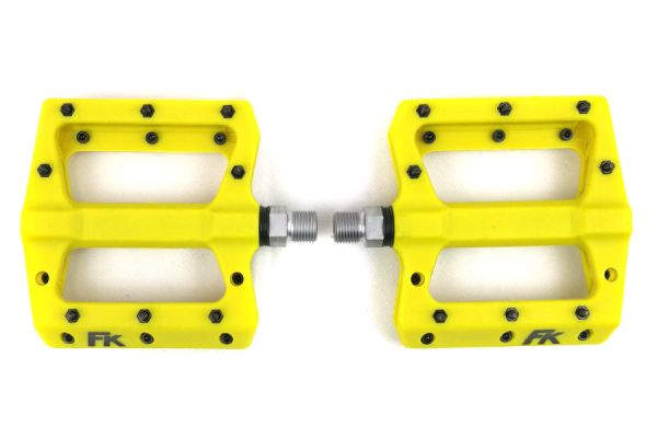 FK Nylon Platform Pedals - Yellow