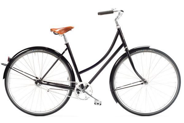 Vélo Urbain Classique Femme Pelago Brooklyn 3C Noir