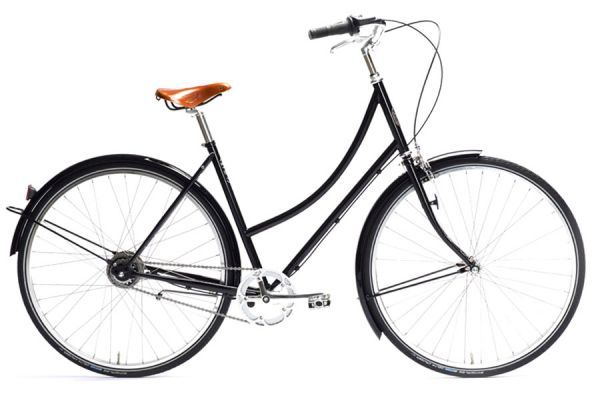 Vélo Urbain Classique Femme Pelago Brooklyn 3C Noir