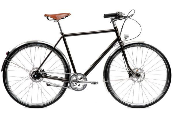 Pelago Hanko Commuter City Bicycle 8S - Charcoal